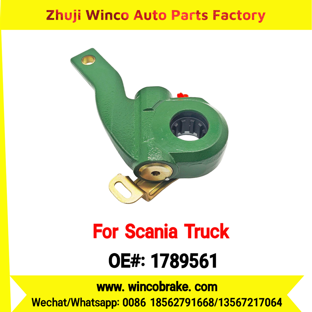 Winco OEM 1789561 Automatic Slack Adjuster TO FIT Scania TRUCK Spline 10 Teeth Replaces Haldex 72660