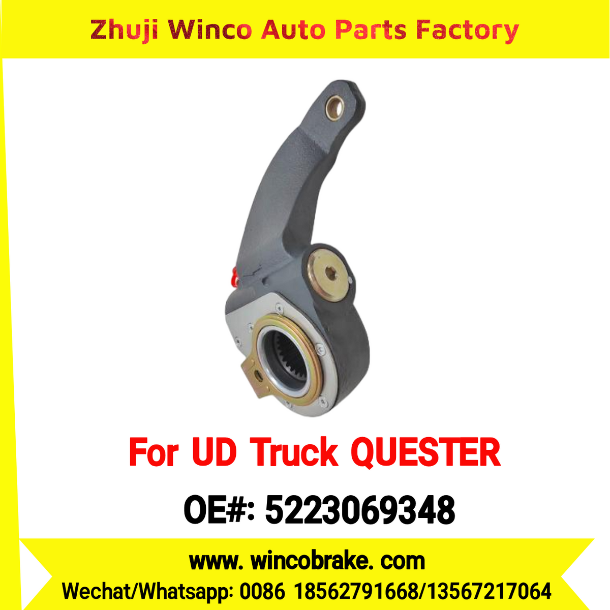 Winco OEM 5223069348 Automatic Slack Adjuster for Suit to UD Truck Quester RH 24 Teeth to Southeast Asia Philippines Market