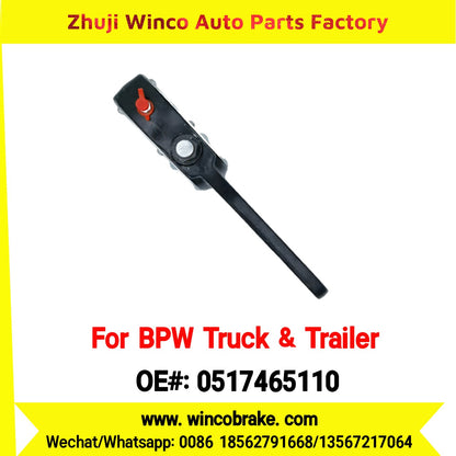 Winco OEM 0517465110 Manual Brake Slack Adjuster for BPW Truck Replace Haldex Straight 4 Holes 10 Teeth