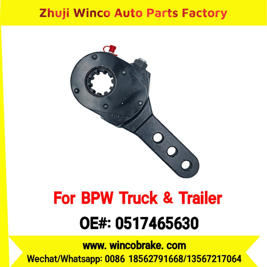 Winco OEM 0517465630 Manual Brake Slack Adjuster for BPW Truck Replace Haldex 3 Holes 10 Teeth