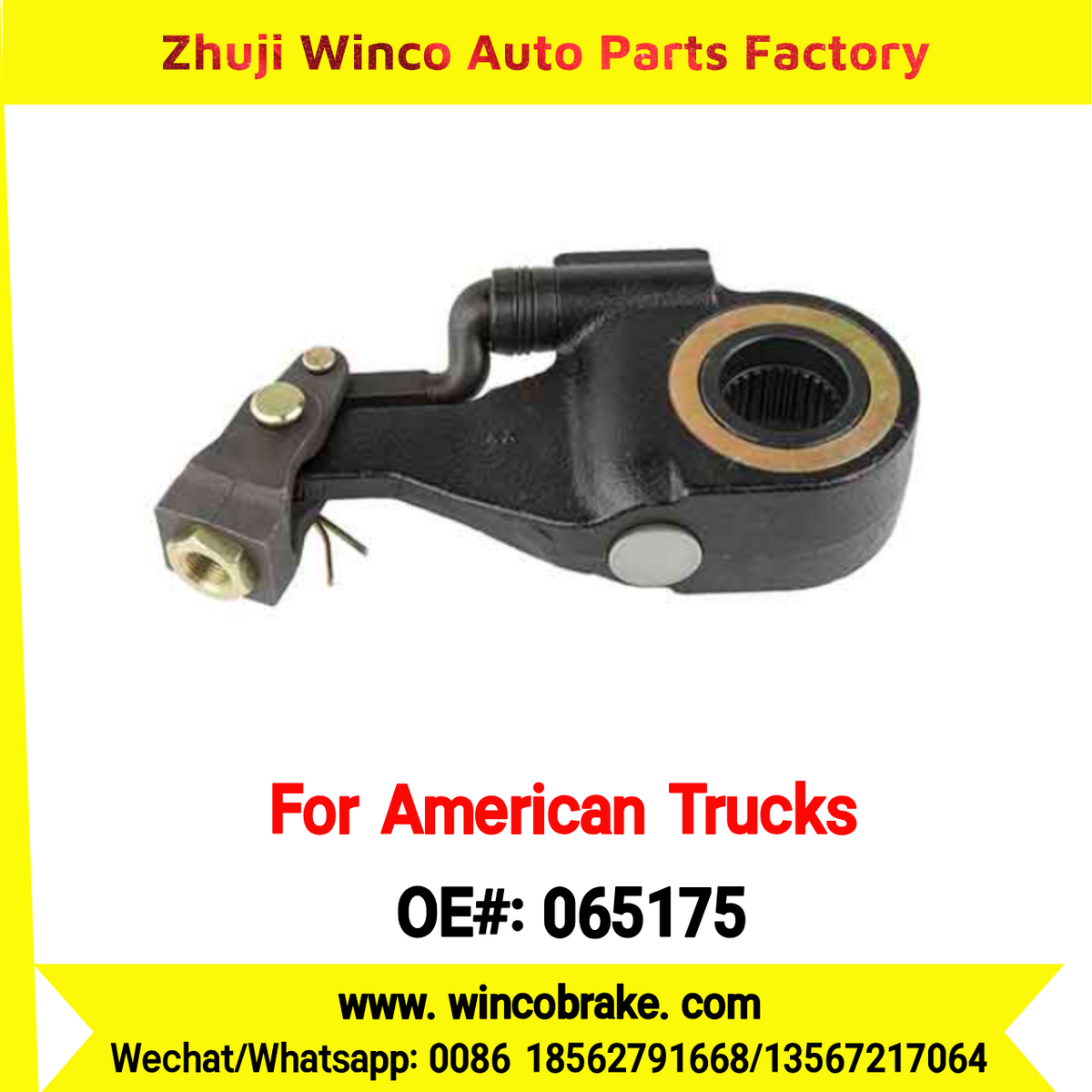 Winco OEM 065175 Automatic Slack Adjuster for Truck Brake Systems Bendix 28 Teeth Replacement SUIT TO AMERICAN TRUCKS