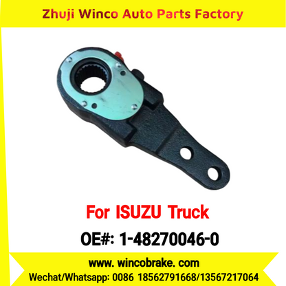 Winco OEM 1-48270046-0 Manual Slack Adjuster for Suit to Japanese ISUZU Trucks FVR EXR CXZ LH 25 Teeth Spare Parts to Fit Trailer for Southeast Asia Market