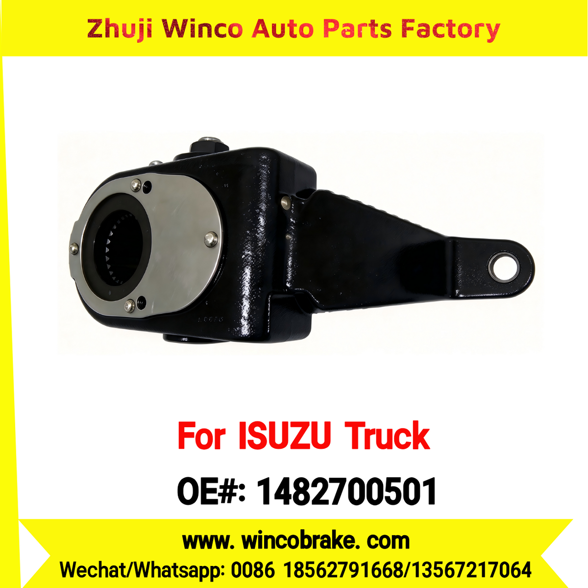Winco OEM 1482700501 Manual Slack Adjuster for Suit to Japanese ISUZU Trucks LH 25 Teeth Spare Parts to Fit Trailer for Southeast Asia Market