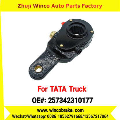 Winco OEM 257342310177 Manual Slack Adjuster for India Series TATA Trucks Parts TATA MOTORS Rear Left 1 Hole 24 TEETH MEI MSA 18-03 New Condition Brake Assembly