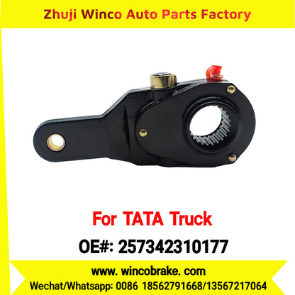 Winco OEM 257342310177 Manual Slack Adjuster for India Series TATA Trucks Parts TATA MOTORS Rear Left 1 Hole 24 TEETH MEI MSA 18-03 New Condition Brake Assembly