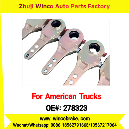 Winco OEM 278323 American Truck Manual Slack Adjuster 3 Holes and 10 Teeth for Truck Brake Systems