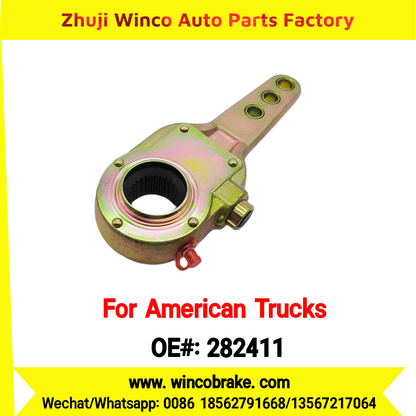 Winco OEM 282411 Manual Brake Slack Adjuster MERITOR AXLE Truck Trailer Straight 28 Spline Brake Systems Accessory American Trucks Type To Replace Haldex KN44071