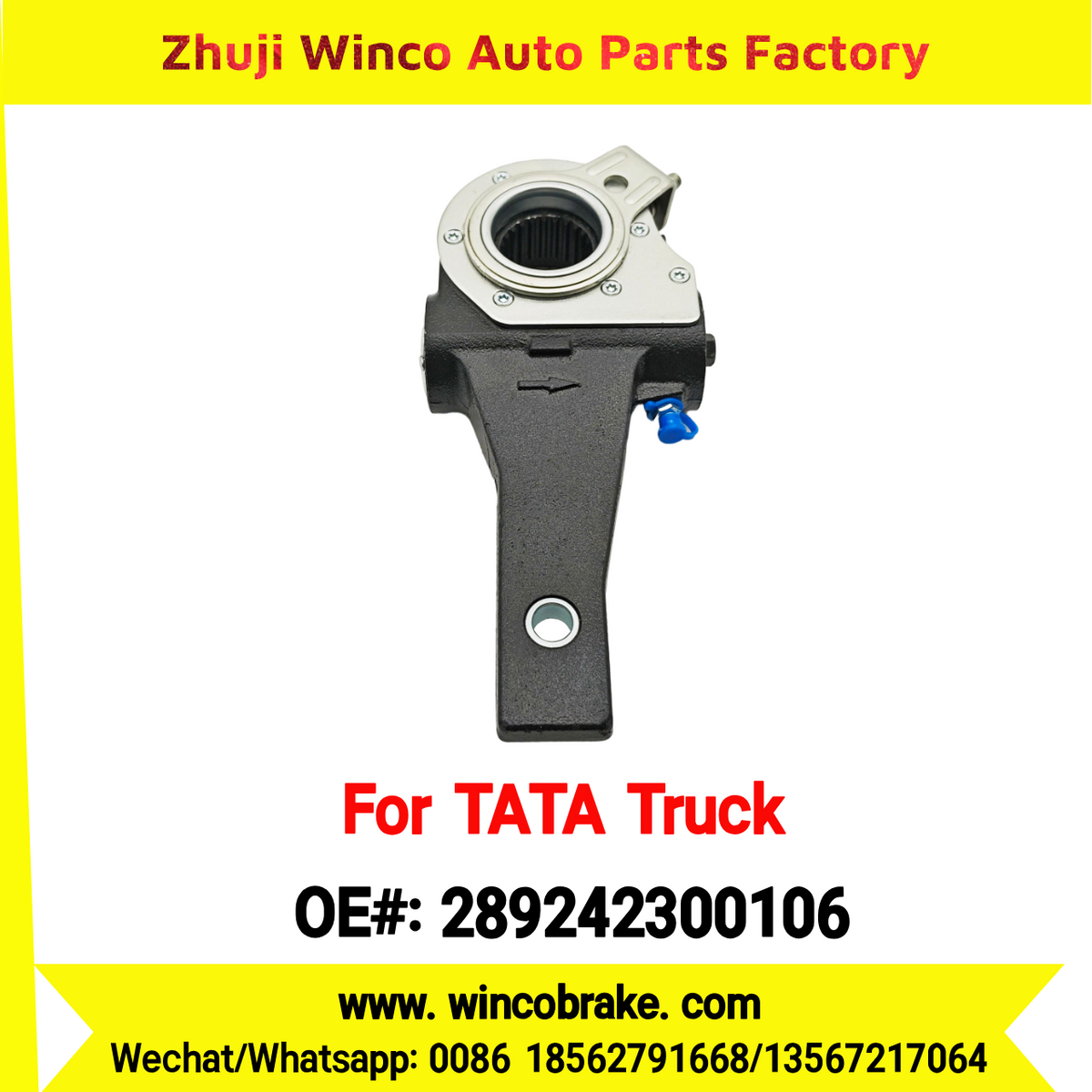 Winco OEM 289242300106 India Truck Parts New Automatic Brake Slack Adjuster for TATA Truck Brakes Replace MEI Big 24 Teeth SUIT TO INDIAN TATA TRUCKS