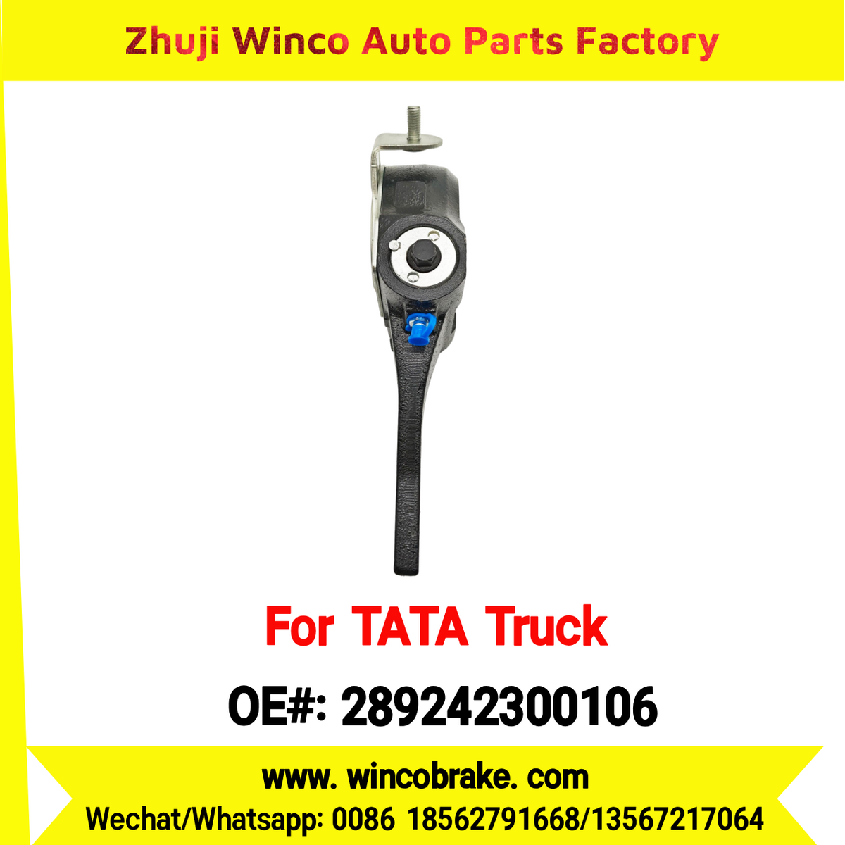 Winco OEM 289242300106 India Truck Parts New Automatic Brake Slack Adjuster for TATA Truck Brakes Replace MEI Big 24 Teeth SUIT TO INDIAN TATA TRUCKS