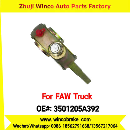 Winco OEM 3501205A392 Manual Slack Adjuster for Suit to China FAW Trucks FAW J6 Series Small 25 Teeth Brake Systems