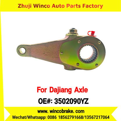 Winco OEM 3502090YZ Manual Slack Adjuster for Suit to China Dajiang Axle For Crane Brake Parts 26 Teeth
