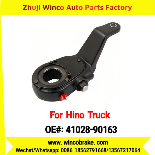 Winco OEM 41028-90163 Manual Slack Adjuster for Suit to Japanese Hino Trucks Right 25 Teeth Spare Parts to Fit Trailer for Southeast Asia Market