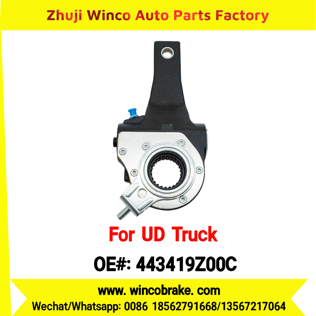 Winco OEM 443419Z00C Automatic Slack Adjuster for Suit to UD Truck PKE250 to Southeast Asia Market 24 Teeth