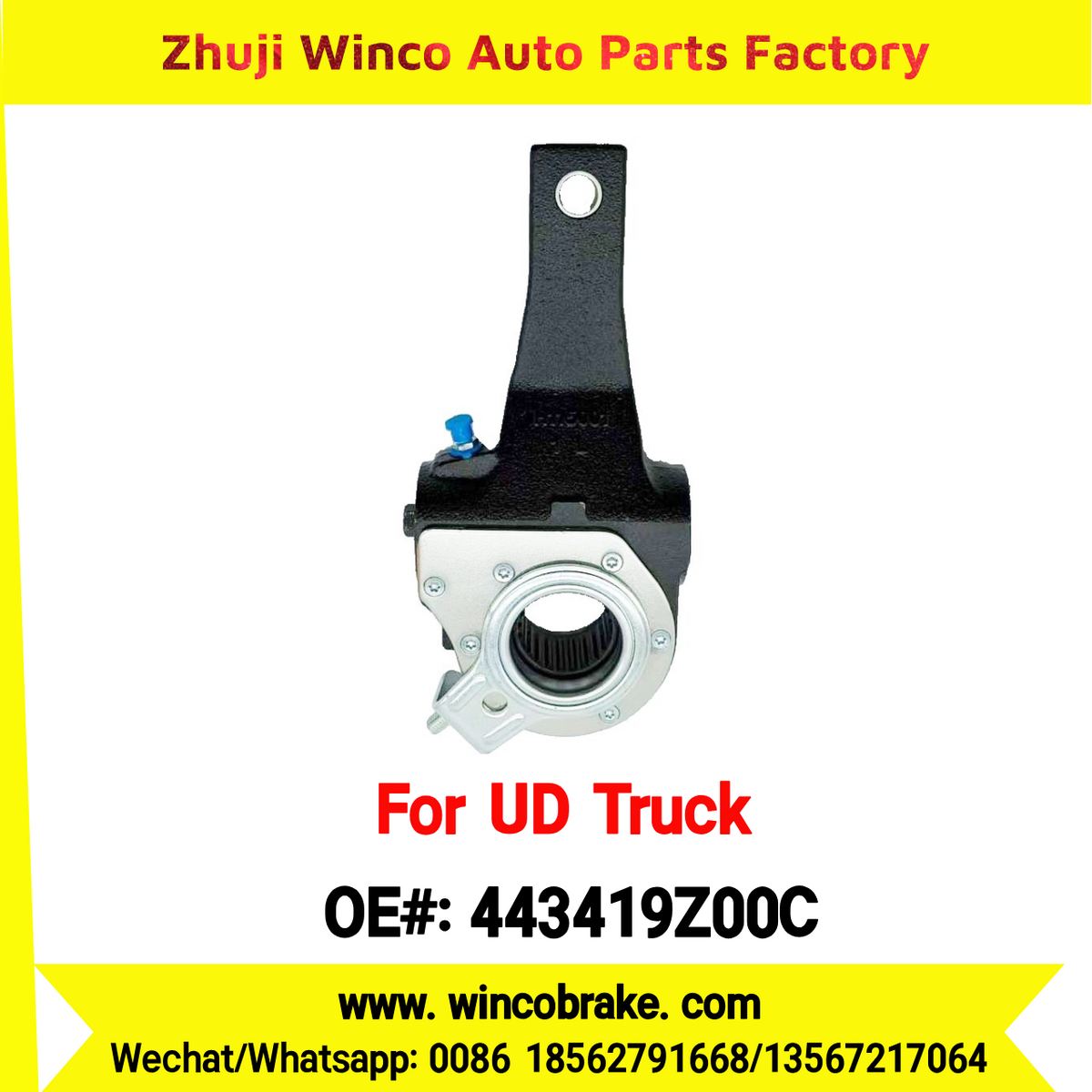 Winco OEM 443419Z00C Automatic Slack Adjuster for Suit to UD Truck PKE250 to Southeast Asia Market 24 Teeth