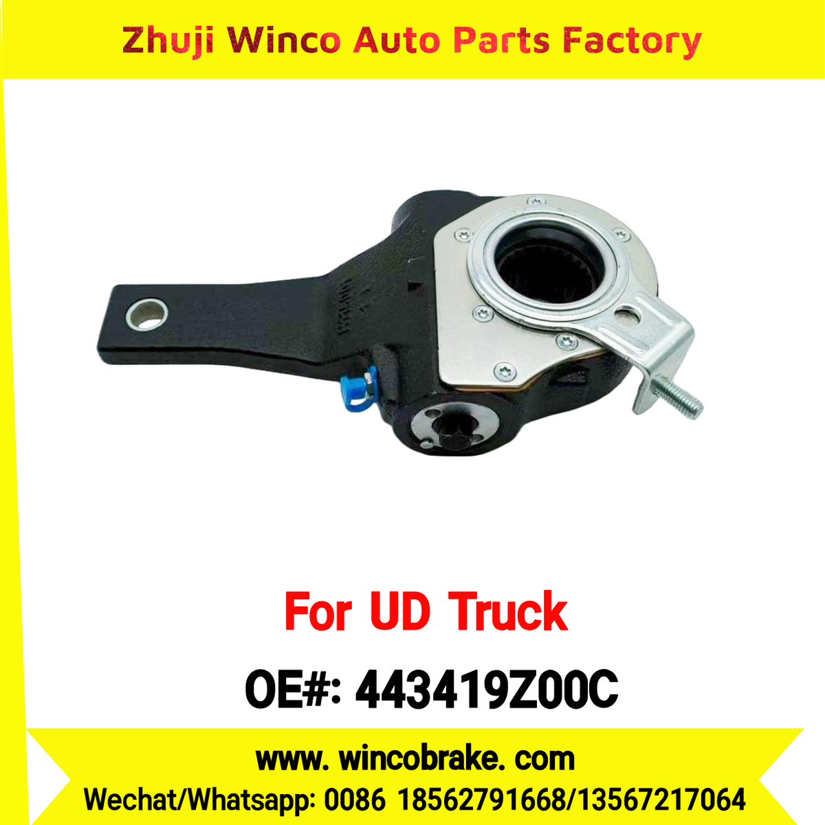 Winco OEM 443419Z00C Automatic Slack Adjuster for Suit to UD Truck PKE250 to Southeast Asia Market 24 Teeth