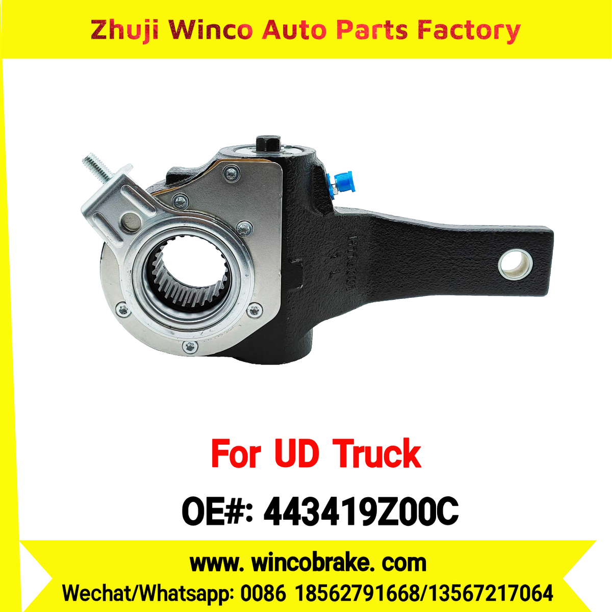 Winco OEM 443419Z00C Automatic Slack Adjuster for Suit to UD Truck PKE250 to Southeast Asia Market 24 Teeth