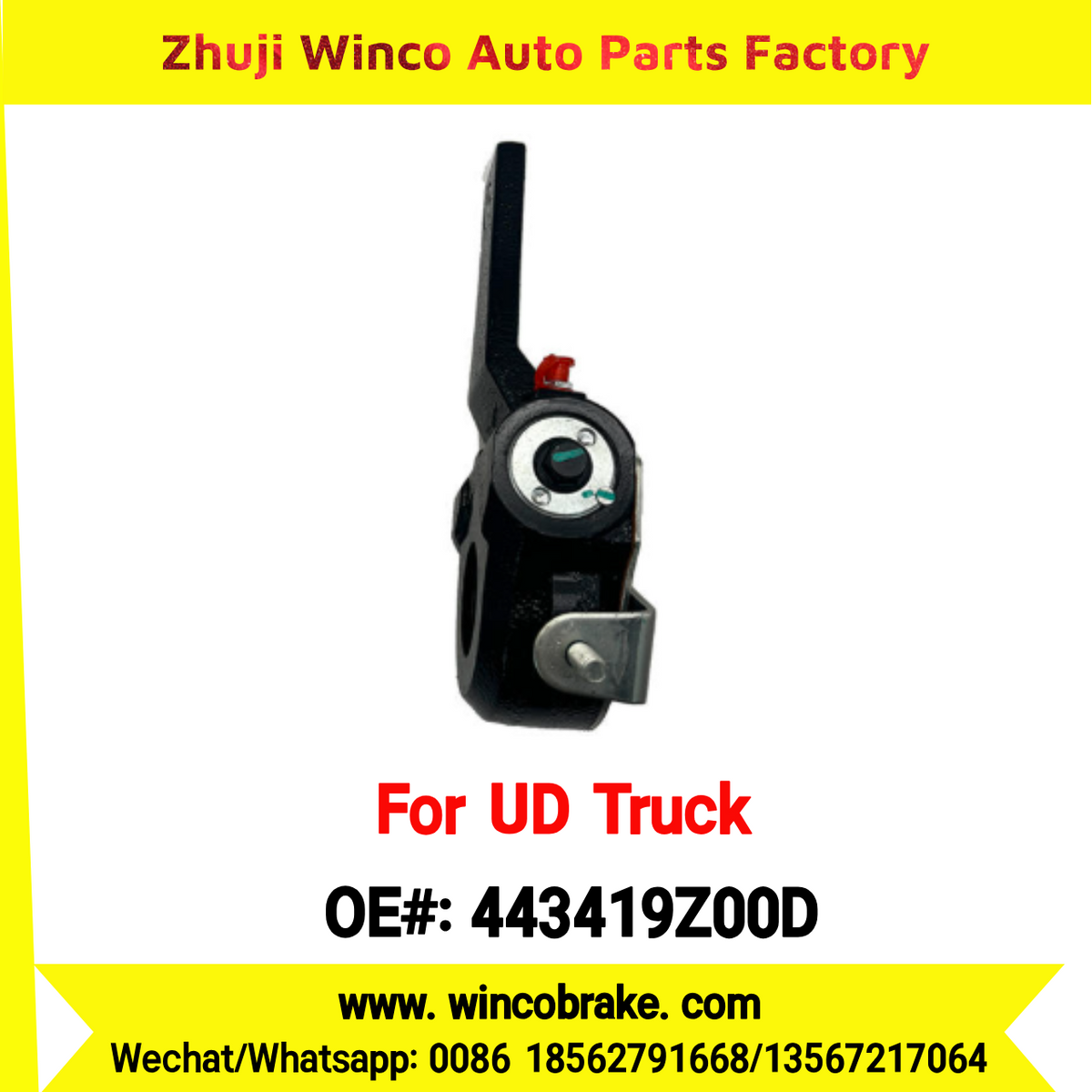 Winco OEM 443419Z00D Automatic Slack Adjuster for Suit to UD Truck to Southeast Asia Market 1 Hole Small 24 Teeth