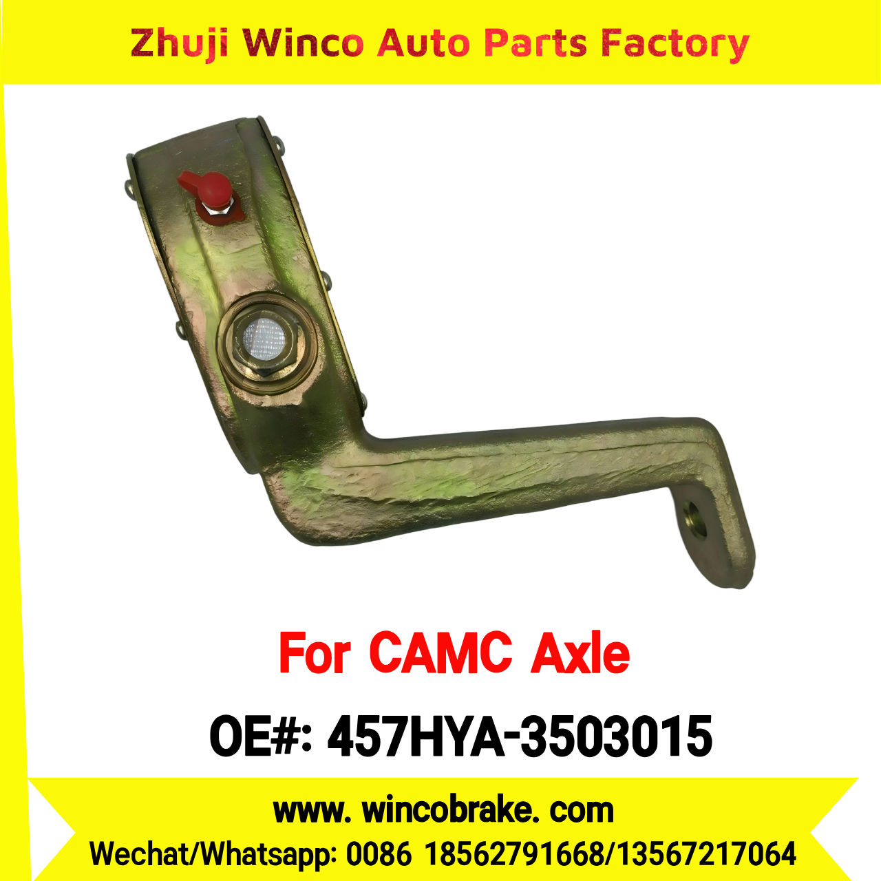 Winco OEM 457HYA-3503015 Manual Slack Adjuster for Suit to Chinese CAMC Axle Back Left 10 teeth
