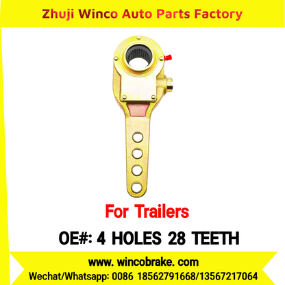 Winco OEM 4 HOLES 28 TEETH Manual Slack Adjuster for Suit to TRAILERS 4 Holes 28 Teeth SPARE PARTS