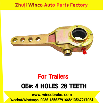 Winco OEM 4 HOLES 28 TEETH Manual Slack Adjuster for Suit to TRAILERS 4 Holes 28 Teeth SPARE PARTS