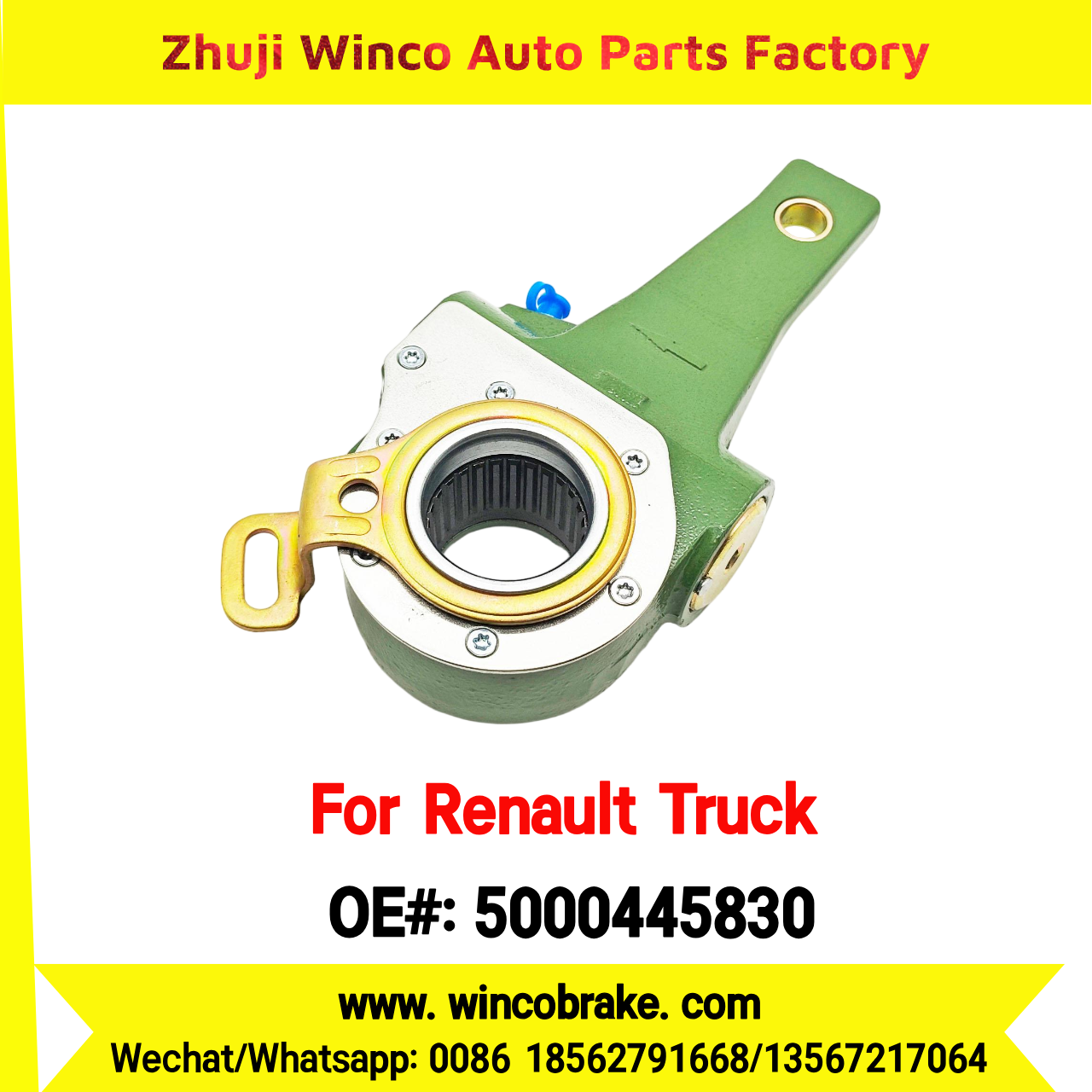 Winco OEM 5000445830 Automatic Slack Adjuster TO FIT Renault Truck & Trailer 27 Teeth REPLACES HALDEX