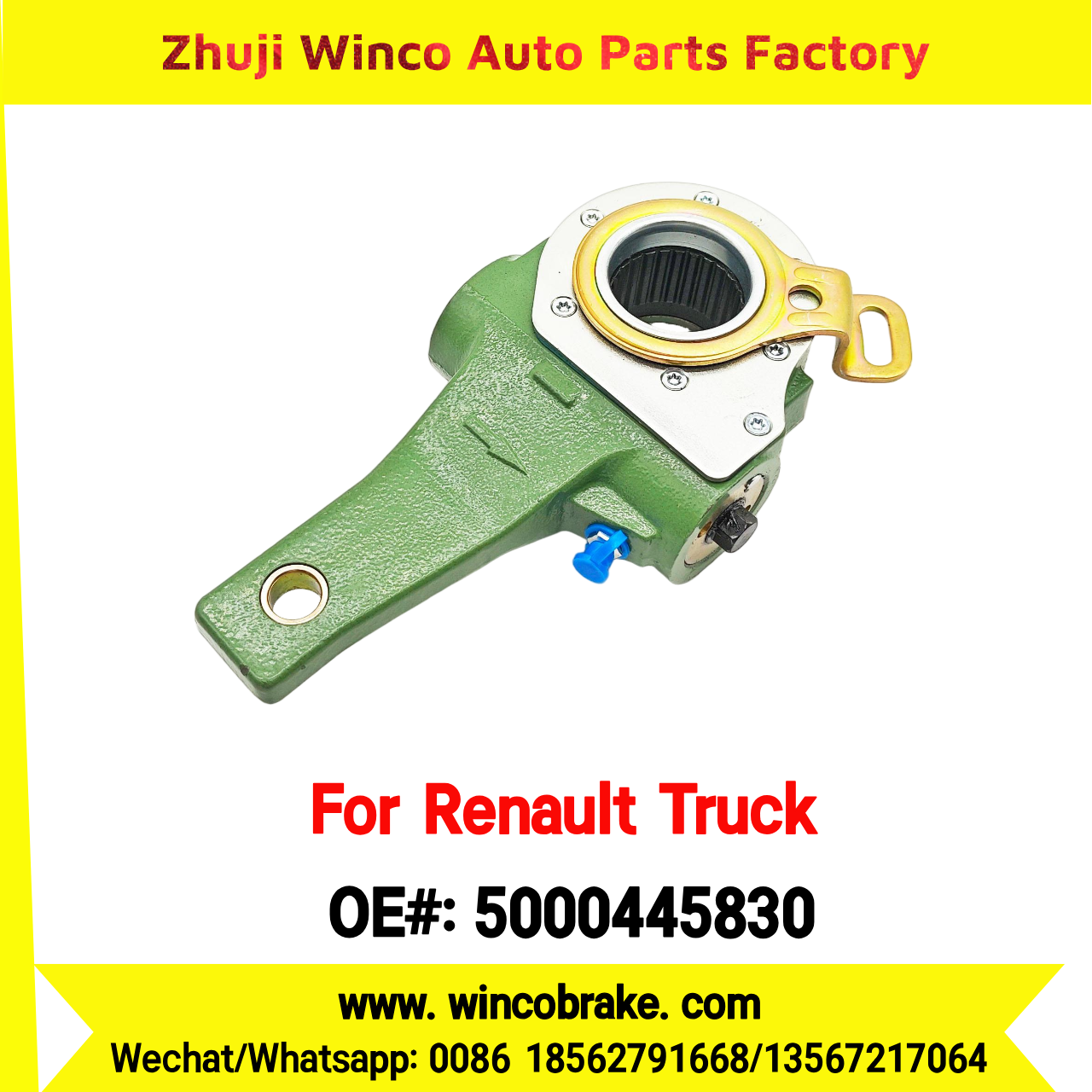 Winco OEM 5000445830 Automatic Slack Adjuster TO FIT Renault Truck & Trailer 27 Teeth REPLACES HALDEX