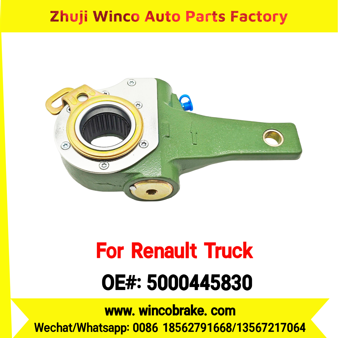 Winco OEM 5000445830 Automatic Slack Adjuster TO FIT Renault Truck & Trailer 27 Teeth REPLACES HALDEX