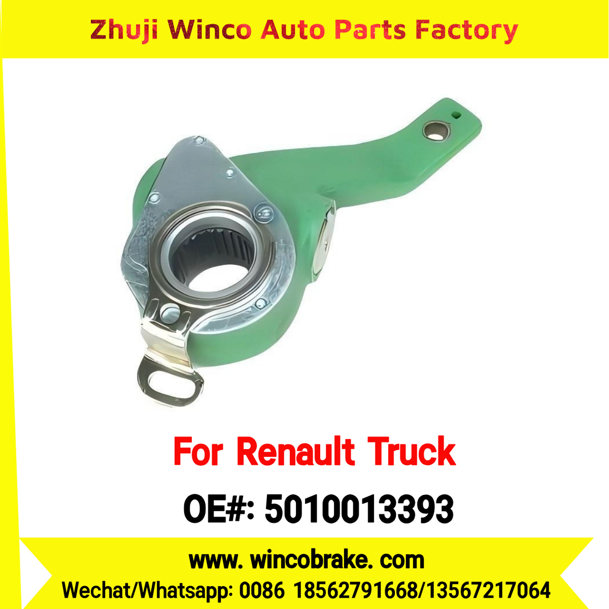 Winco OEM 5010013393 Automatic Slack Adjuster TO FIT Renault Truck & Trailer 27 Teeth LH REPLACES HALDEX 79020