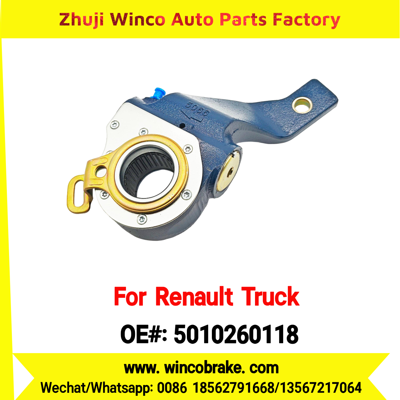 Winco OEM 5010260118 Automatic Slack Adjuster TO FIT Renault Truck & Trailer 27 Teeth REPLACES HALDEX
