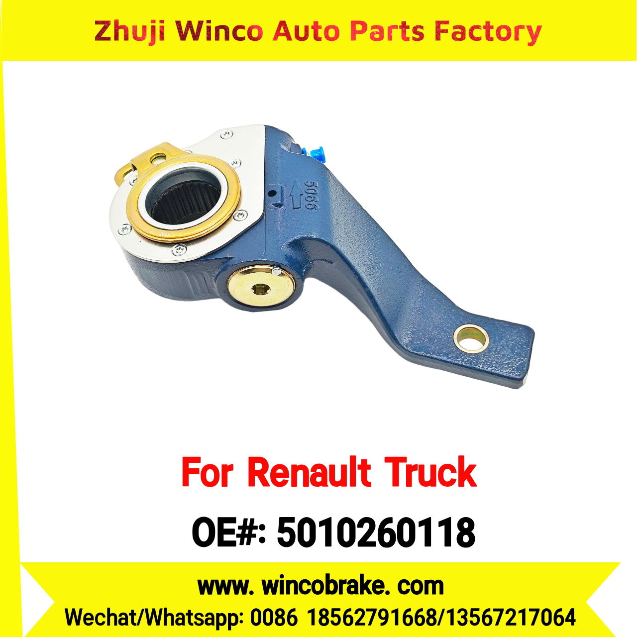 Winco OEM 5010260118 Automatic Slack Adjuster TO FIT Renault Truck & Trailer 27 Teeth REPLACES HALDEX