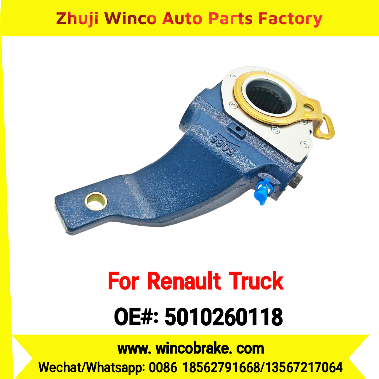 Winco OEM 5010260118 Automatic Slack Adjuster TO FIT Renault Truck & Trailer 27 Teeth REPLACES HALDEX