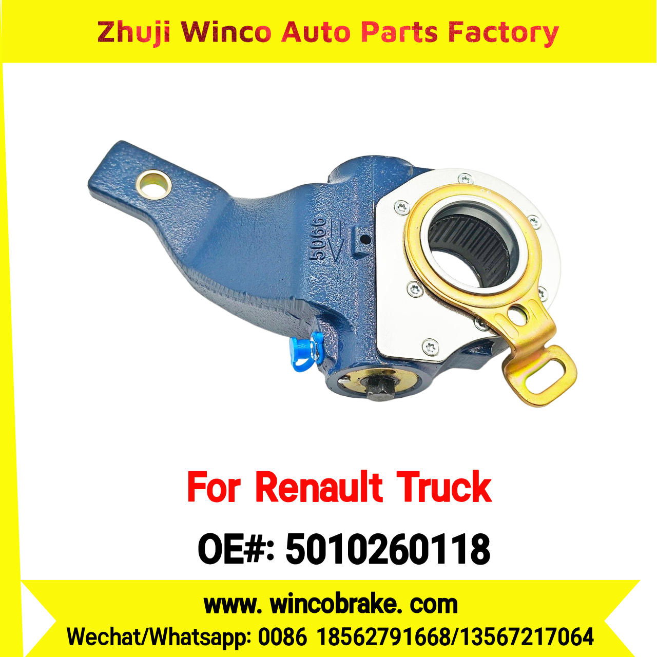 Winco OEM 5010260118 Automatic Slack Adjuster TO FIT Renault Truck & Trailer 27 Teeth REPLACES HALDEX