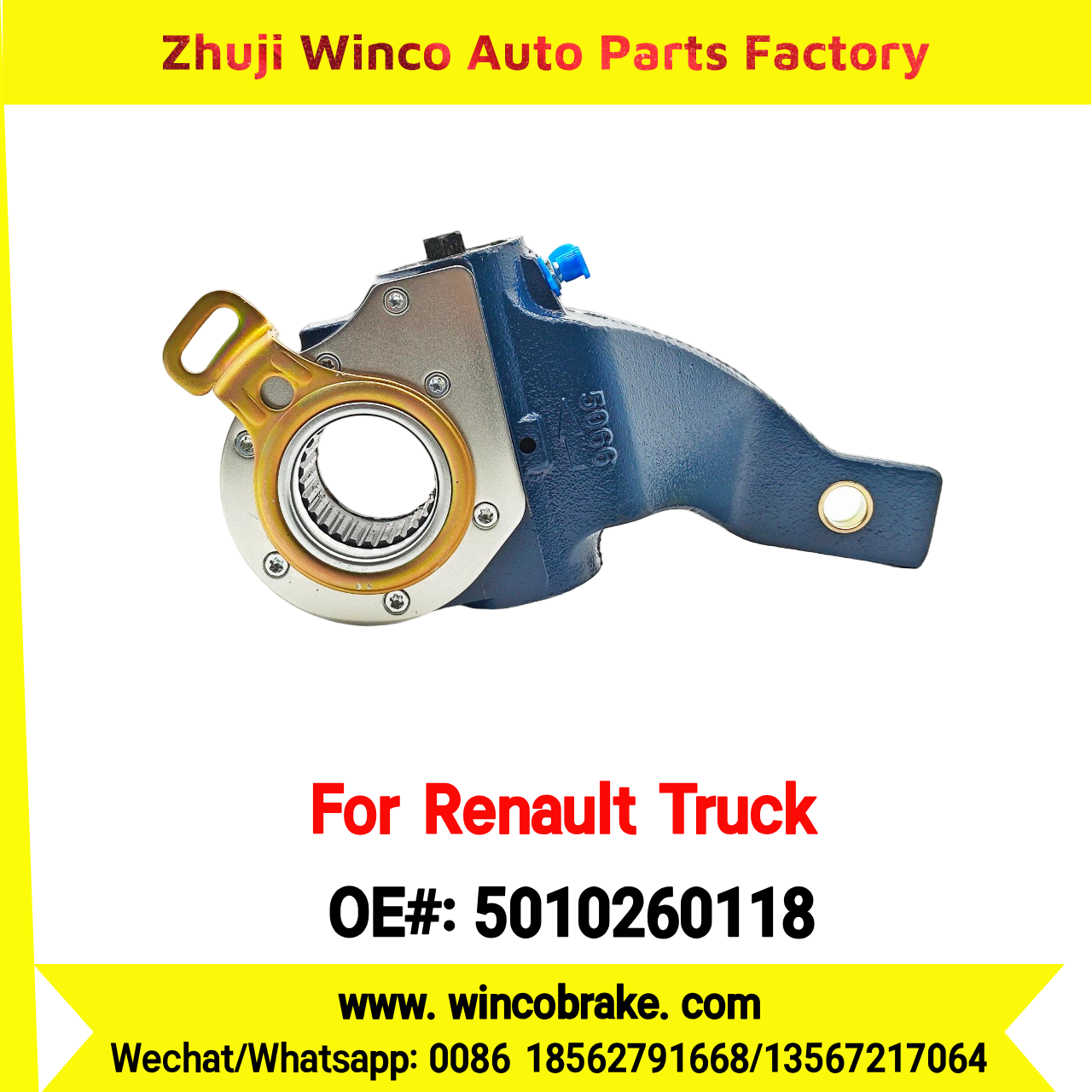 Winco OEM 5010260118 Automatic Slack Adjuster TO FIT Renault Truck & Trailer 27 Teeth REPLACES HALDEX