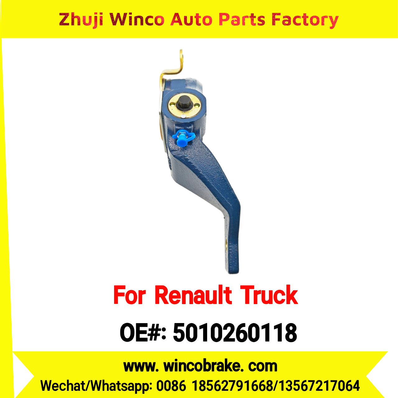 Winco OEM 5010260118 Automatic Slack Adjuster TO FIT Renault Truck & Trailer 27 Teeth REPLACES HALDEX
