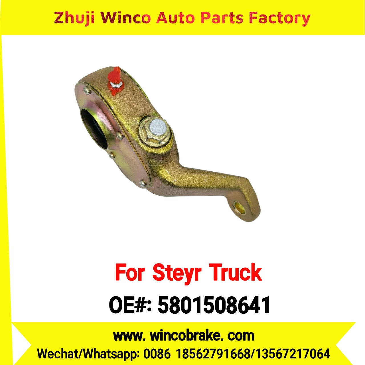 Winco OEM 5801508641/3530-0530 Manual Slack Adjuster for Suit to Chinese Steyr Truck Hongyan Right 19 teeth
