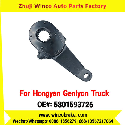 Winco OEM 5801593726/3530-700030 Manual Slack Adjuster for Suit to Chinese Trucks Hongyan Genlyon Right 19 Teeth