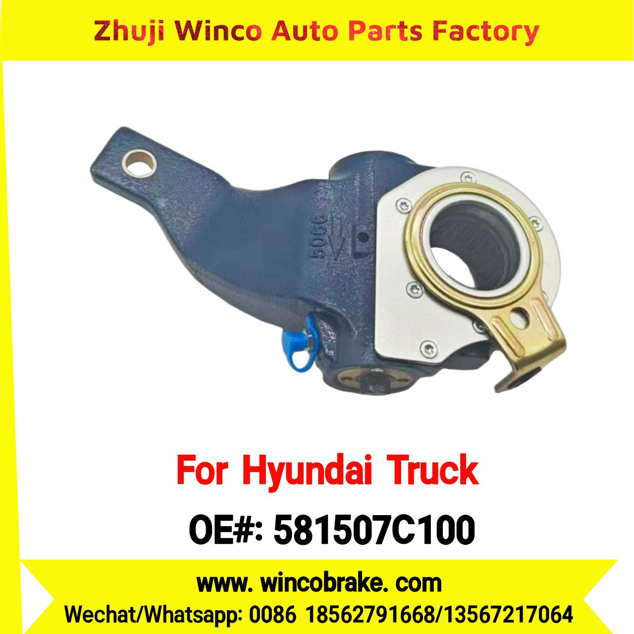 Winco OEM 581507C100 Automatic Slack Adjuster for Suit to Korea HYUNDAI TRUCKS 25 Teeth to Southeast Asia Market to Replace Haldex