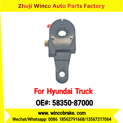 Winco OEM 58350-87000 Manual Slack Adjuster for Suit to Korea Trucks & Trailers Hyundai Iiton, Aero Space, Aero Queen, Aero City 10 Teeth to Southeast Asia Market
