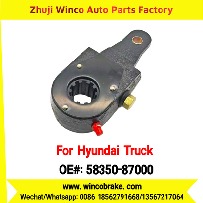 Winco OEM 58350-87000 Manual Slack Adjuster for Suit to Korea Trucks & Trailers Hyundai Iiton, Aero Space, Aero Queen, Aero City 10 Teeth to Southeast Asia Market