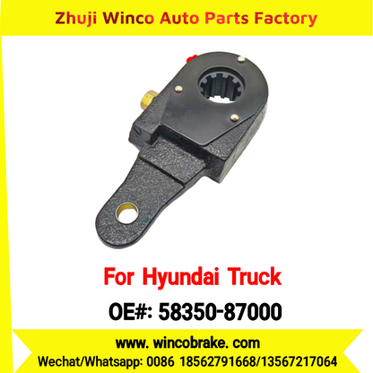 Winco OEM 58350-87000 Manual Slack Adjuster for Suit to Korea Trucks & Trailers Hyundai Iiton, Aero Space, Aero Queen, Aero City 10 Teeth to Southeast Asia Market