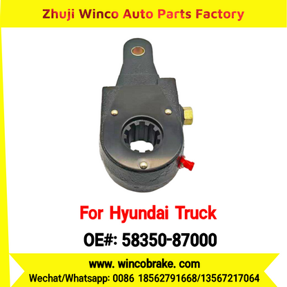 Winco OEM 58350-87000 Manual Slack Adjuster for Suit to Korea Trucks & Trailers Hyundai Iiton, Aero Space, Aero Queen, Aero City 10 Teeth to Southeast Asia Market