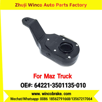 Winco OEM 64221-3501135-010 Manual Slack Adjuster for MAZ Trucks Replaces Russian Heavy Duty LH 25 Teeth