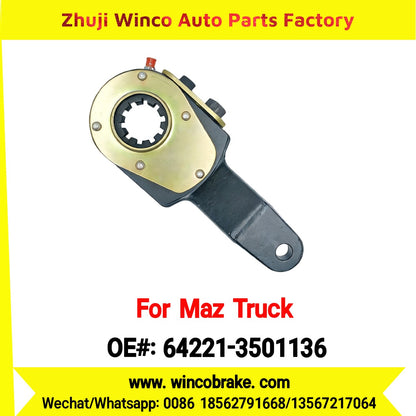 Winco OEM 64221-3501136 Manual Slack Adjuster for MAZ Trucks Replaces Russian Heavy Duty RH 10 Teeth Big