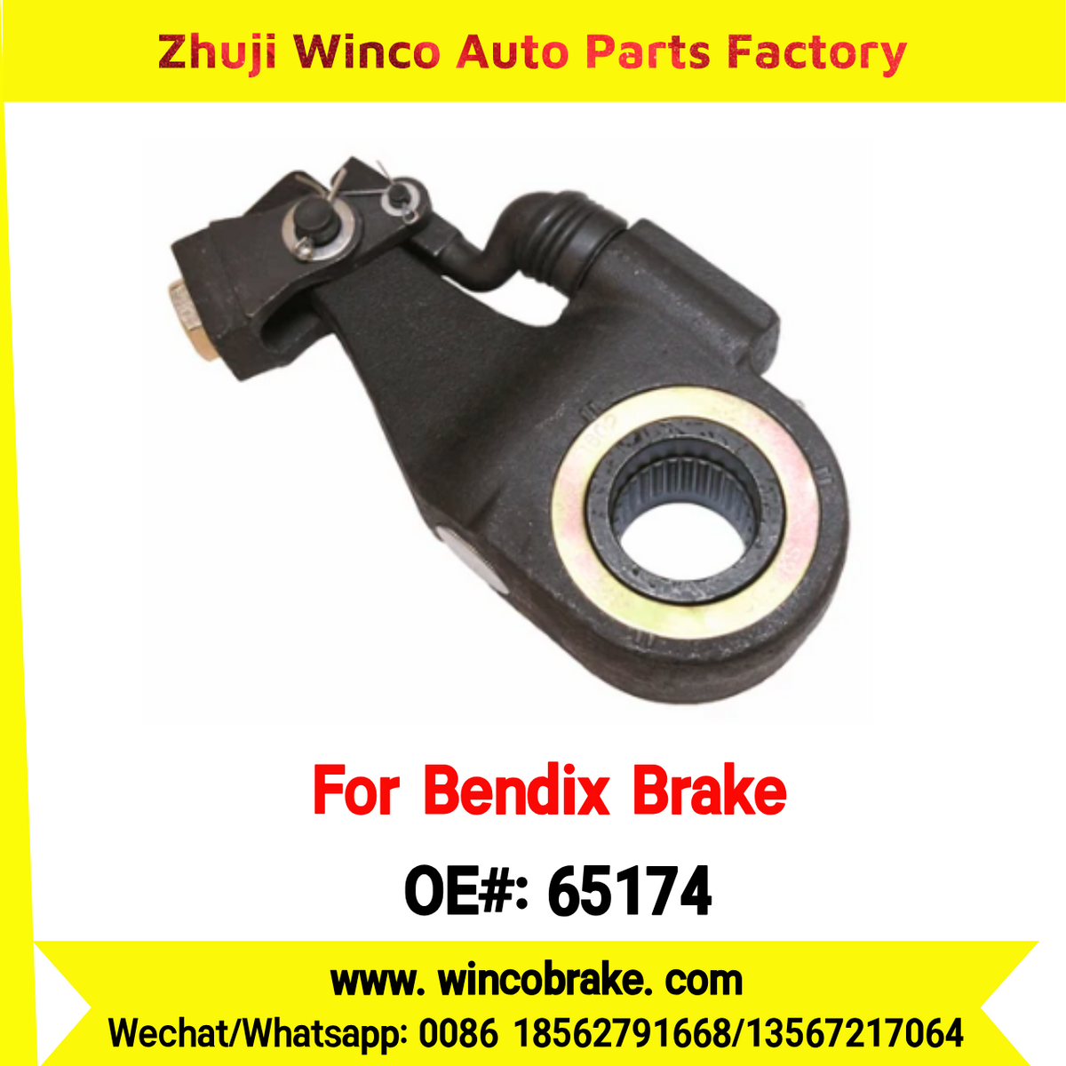Winco Automatic Slack Adjuster OEM 65174 for Truck Brake Systems 28 Teeth Bendix Brake Truck Replacement SUIT TO AMERICAN TRUCKS