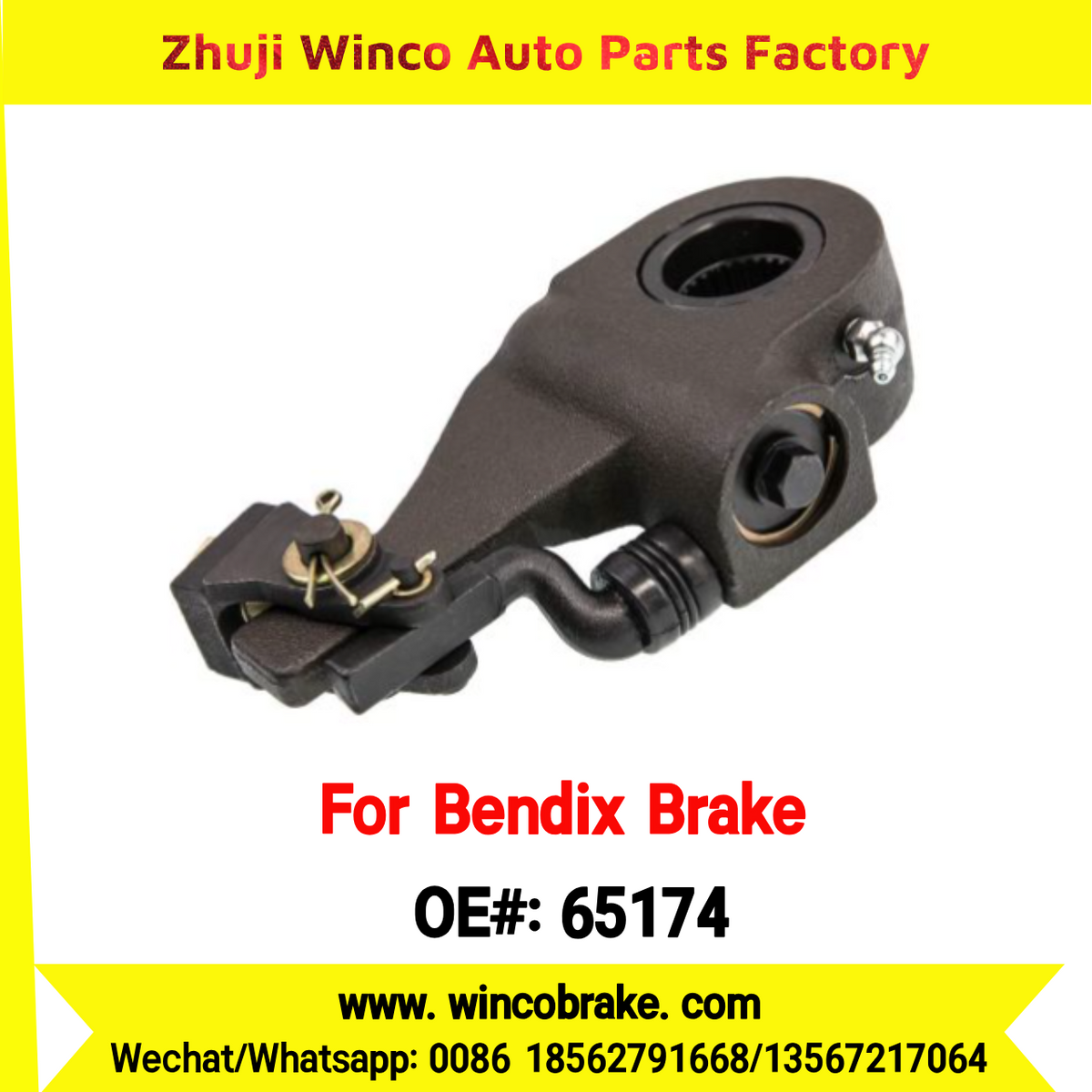 Winco Automatic Slack Adjuster OEM 65174 for Truck Brake Systems 28 Teeth Bendix Brake Truck Replacement SUIT TO AMERICAN TRUCKS