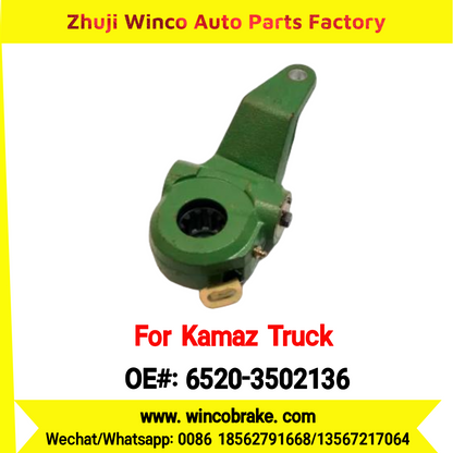 Winco OEM 6520-3502136 Automatic Slack Adjuster for 10 Teeth KAMAZ Truck Євро-2 автомат 165мм Rear Right to Replace HALDEX 79260 Russian Heavy Duty
