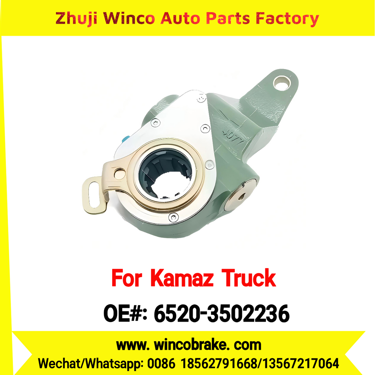 Winco OEM 6520-3502236 Automatic Slack Adjuster for RH 10 Teeth KAMAZ Truck to Replace HALDEX 79260 Russian Heavy Duty