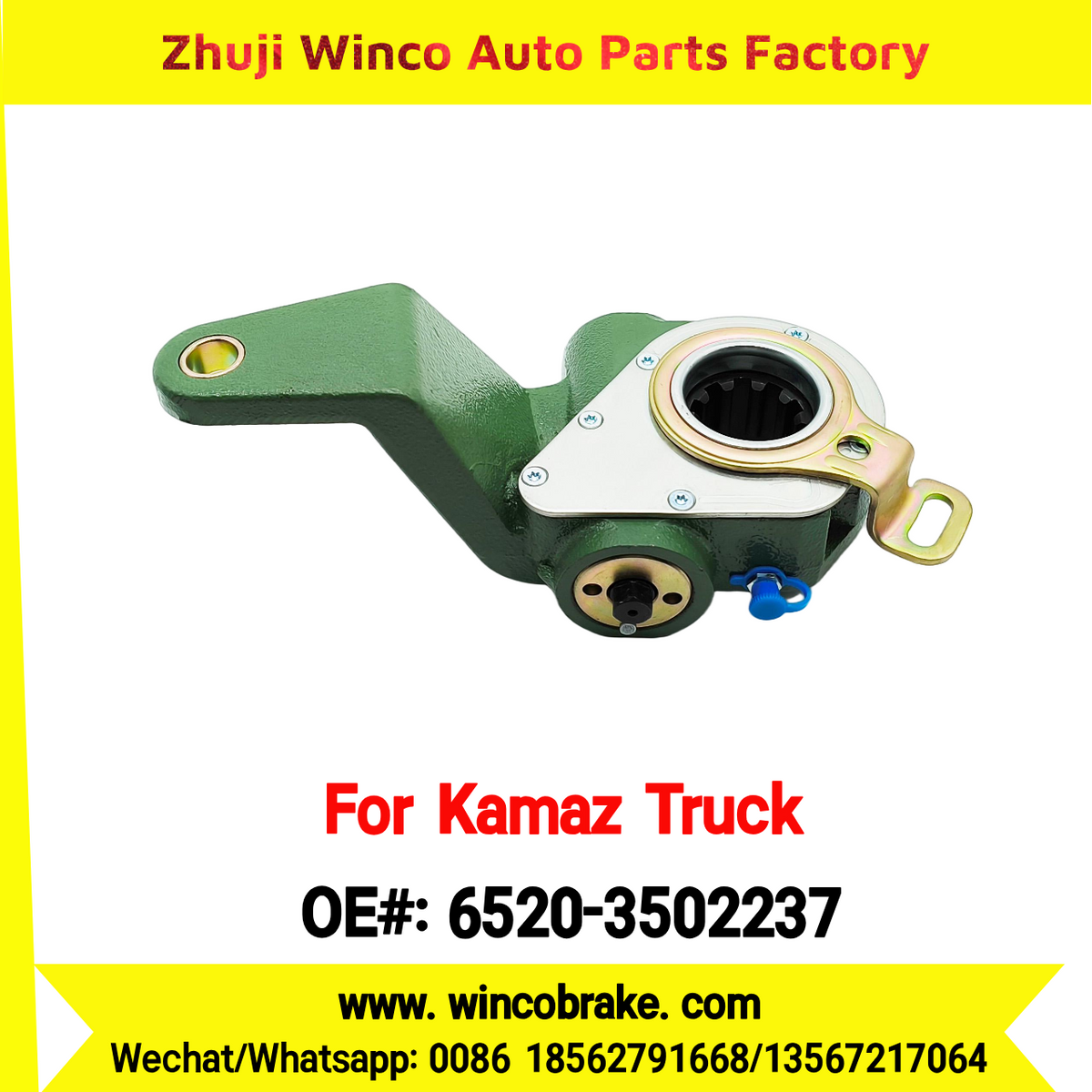Winco OEM 6520-3502237 Automatic Slack Adjuster for LH 10 Teeth KAMAZ Truck to Replace HALDEX 79261 Russian Heavy Duty