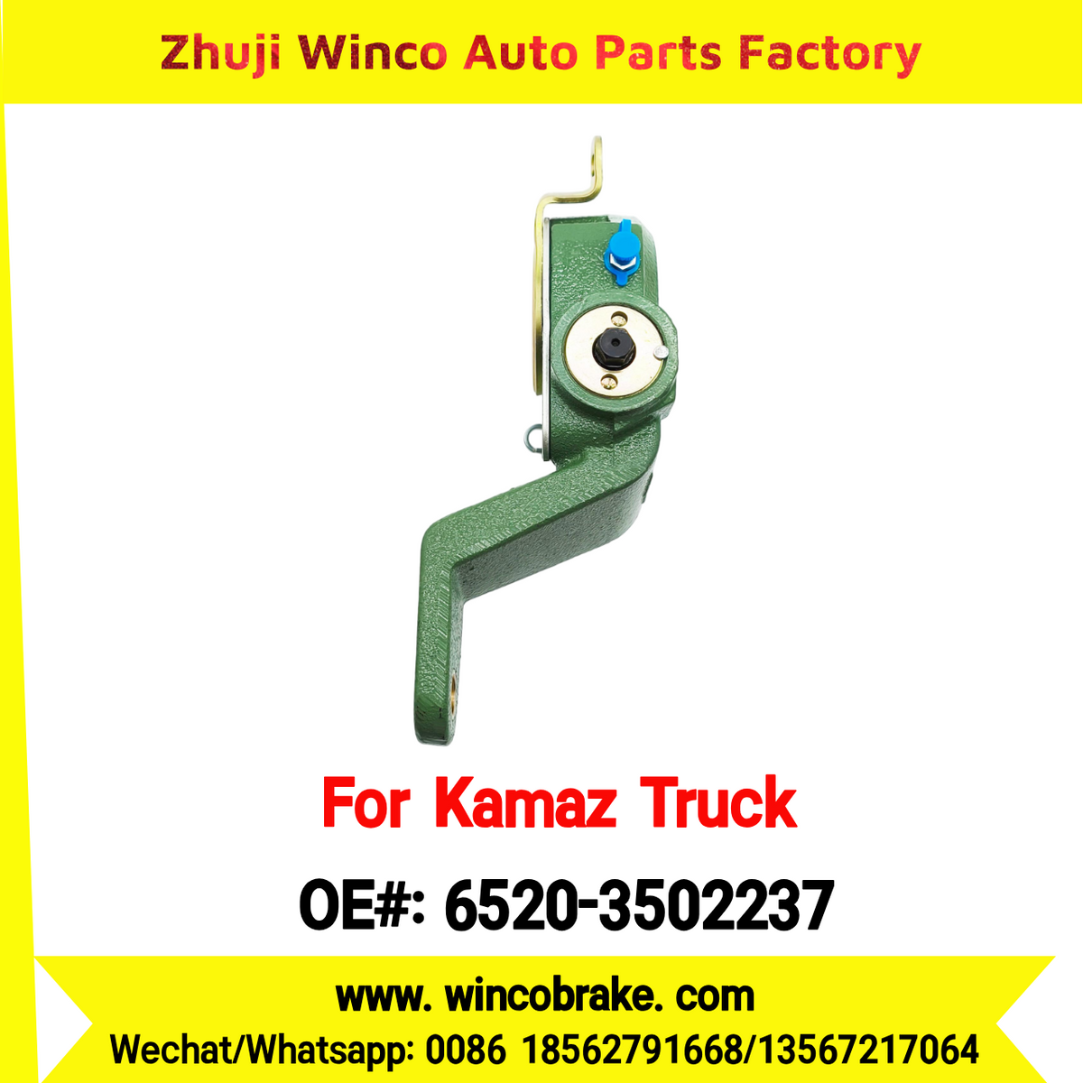 Winco OEM 6520-3502237 Automatic Slack Adjuster for LH 10 Teeth KAMAZ Truck to Replace HALDEX 79261 Russian Heavy Duty