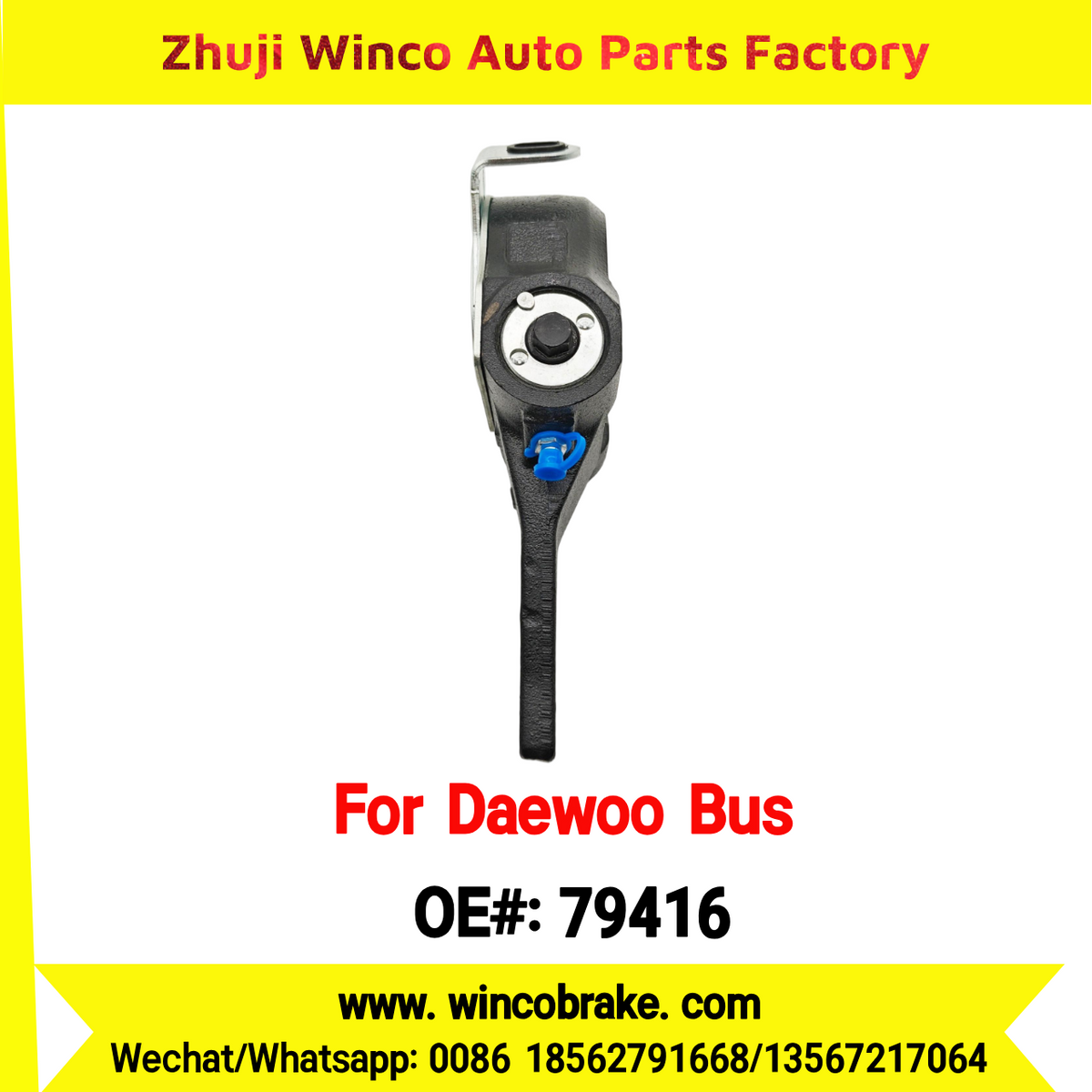 Winco OEM 79416 Automatic Slack Adjuster for Suit to Daewoo Truck and Bus 25 Teeth South Korea to Replace Haldex 79416